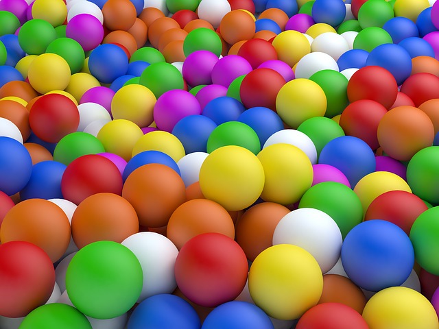 Balles de plein de couleurs (diversité)